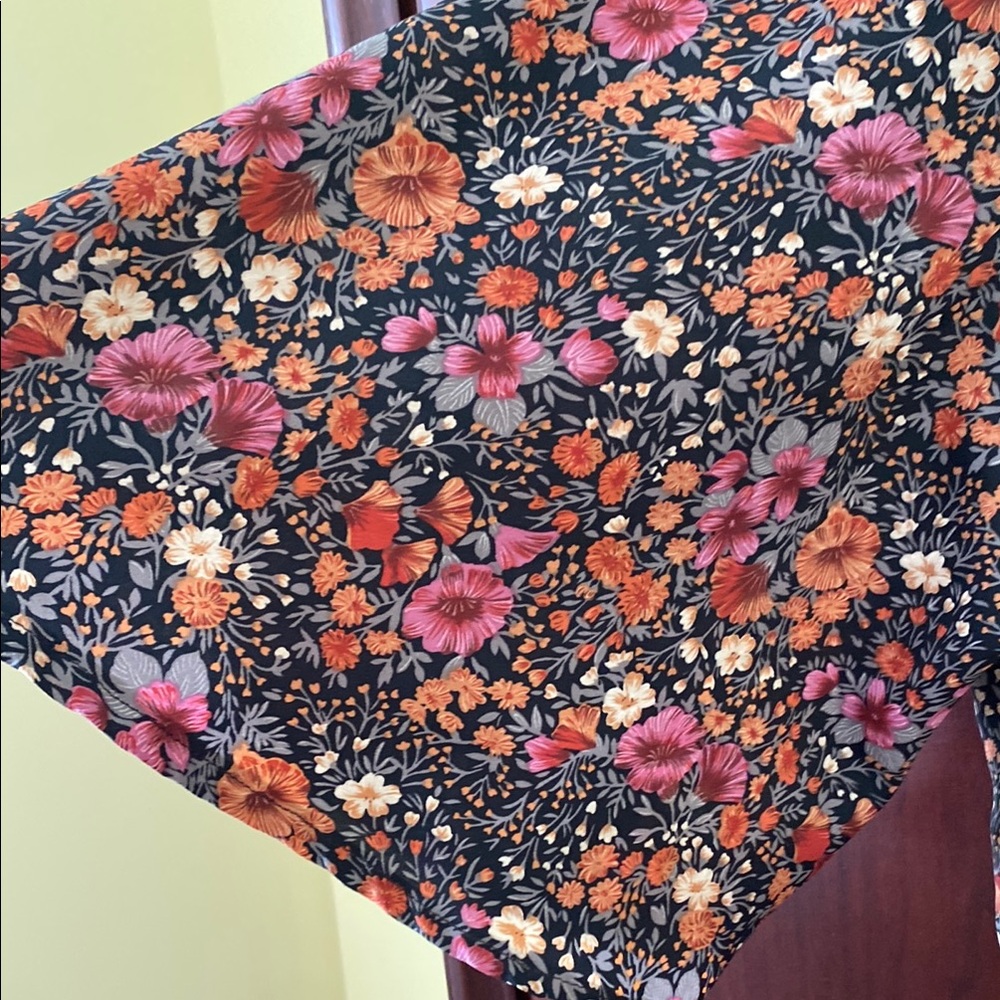 Vintage - Pink and Black Buttoned Midi Dress Flared Short Sleeve - Picture 5 of 8
